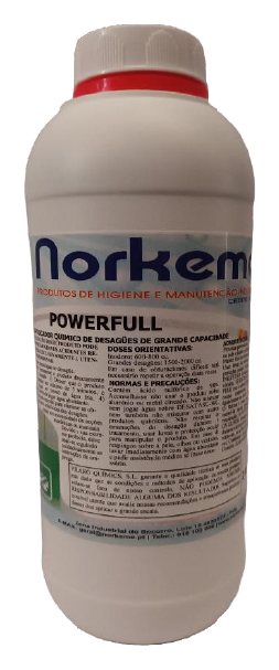 Power Full — desentupidor químico de canalizações